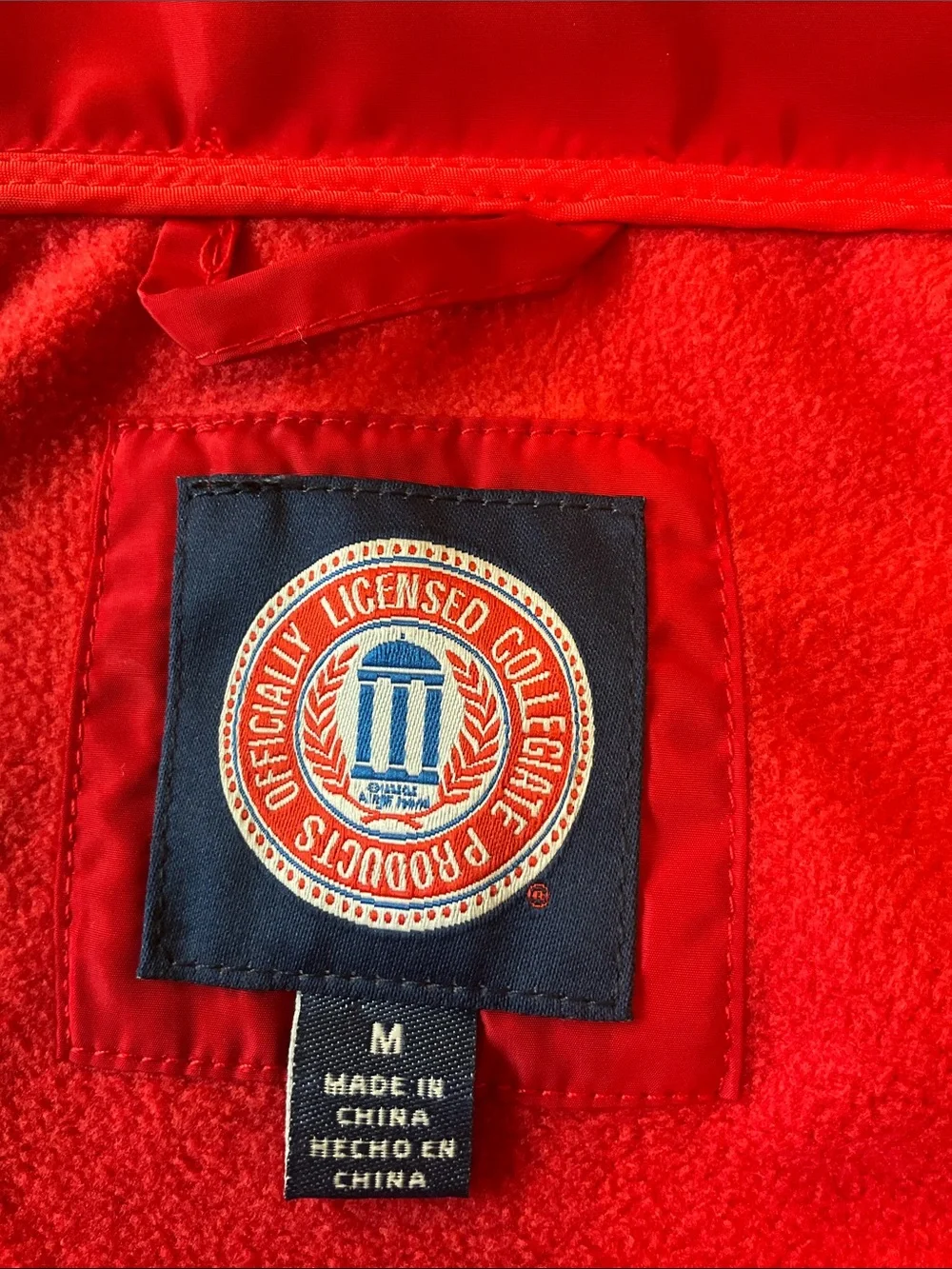 University of Dayton Men’s Size Medium Zip Up Jacket, Excellent Condition!